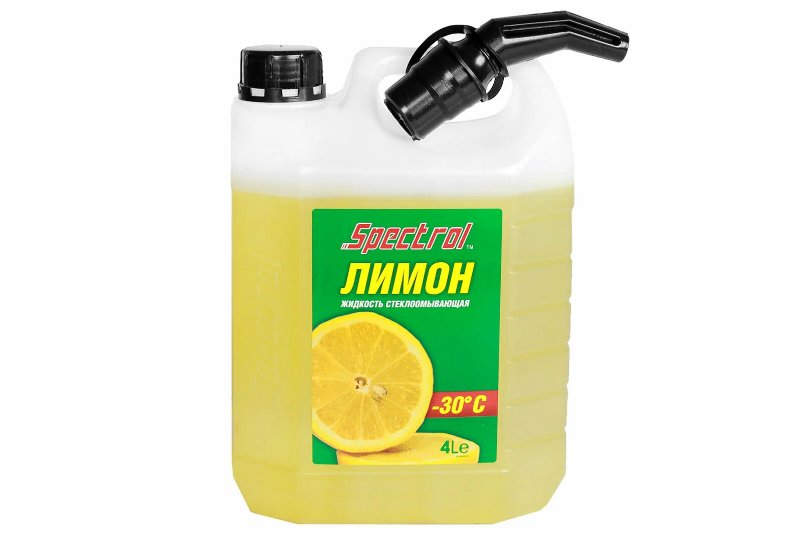 Стеклоомывающая жидкость Зимняя -30C* 4л.  SPECTROL лимон арт. 9643